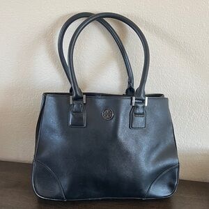 Tory Burch Black Leather Shoulder Bag